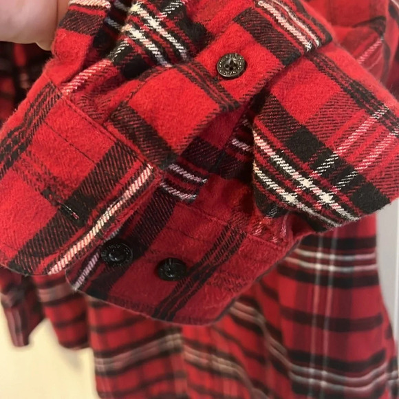 Lumberjack spartan plaid flannel men 100% cotton size large flannel button up - Picture 4 of 8